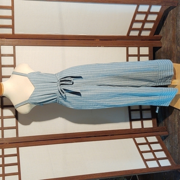 Universal Thread Blue and White Striped Jumpsuit Sz S - Picture 1 of 10